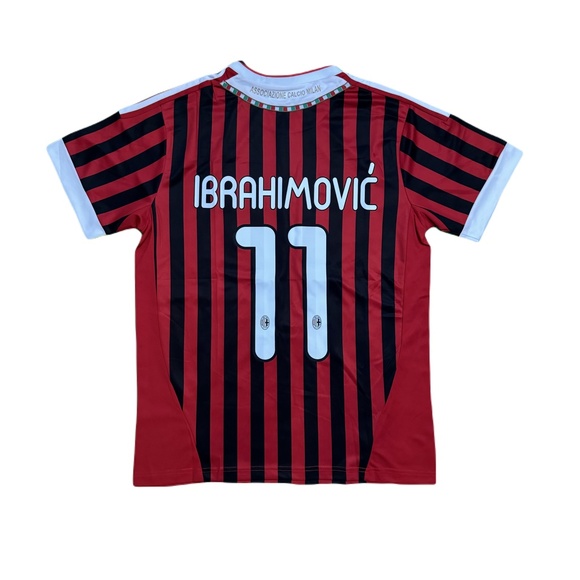 2011/12 AC Milan Ibrahimovic' #11 Soccer Jersey Size M,L - Picture 2 of 8